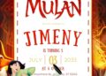 Mulan Birthday Invitation