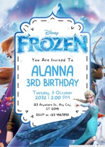 Frozen Birthday Invitation