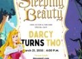 Sleeping Beauty Birthday Invitation