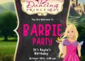 Barbie in the 12 Dancing Princesses Birthday Invitation