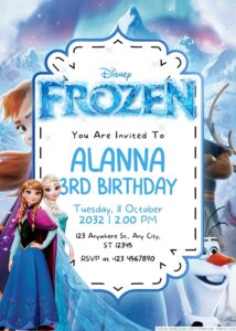 Frozen Birthday Invitation