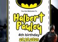 Batman Birthday Invitation