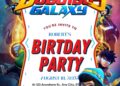 Boboiboy Galaxy Birthday Invitation