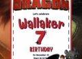 How to Train Your Dragon Birthday Invitation