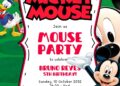 Mickey Mouse Birthday Invitation