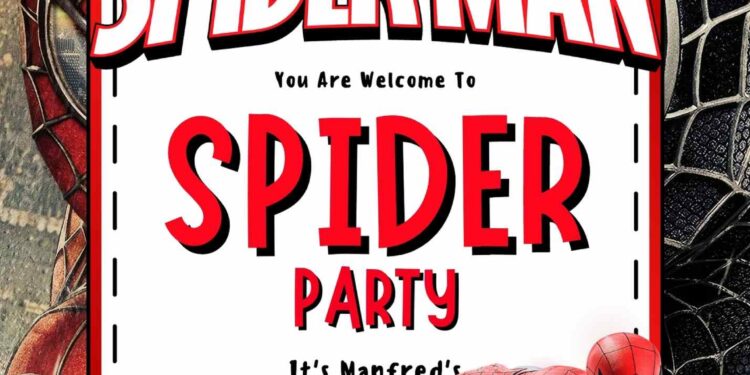 Spider-Man Birthday Invitation