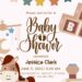 ABC and 123 Baby Shower Invitation