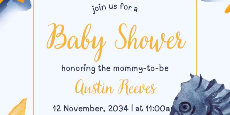 Ahoy, Its a Boy! Baby Shower Invitation