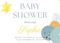 Air Balloon Kids Baby Shower Invitation