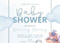 Airplane Baby Shower Invitation