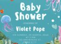 Aquatic Baby Shower Invitation Templates