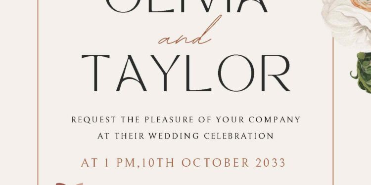 FREE Editable Autumn Harvest Wedding Invitation