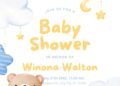 Bear Boy Baby Shower Invitation