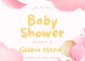 Bear Girl Baby Shower Invitation