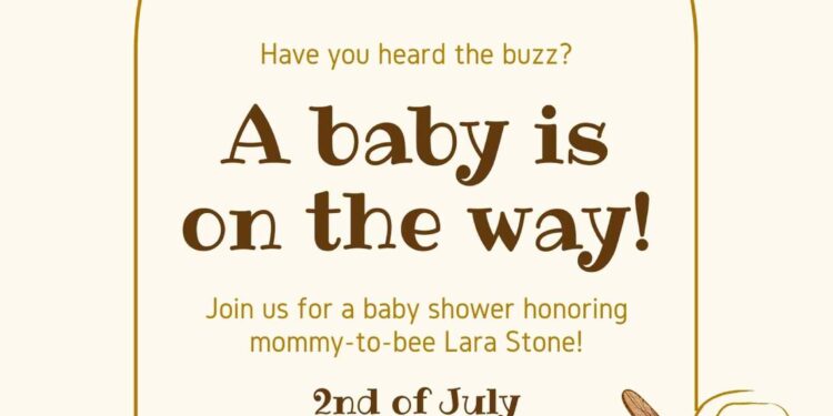 Beehive Baby Shower Invitation