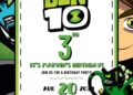 Ben 10 Birthday Invitation