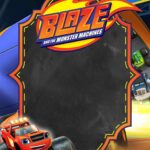 FREE Blaze and the Monster Machines Invitation Canva Templates 12 - Images of FREE Blaze and the Monster Machines Birthday Invitation Templates - Template no. 6