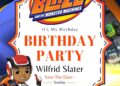Blaze and the Monster Machines Birthday Invitation