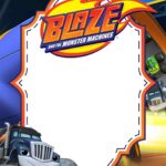 FREE Blaze and the Monster Machines Invitation Canva Templates 18 - Images of FREE Blaze and the Monster Machines Birthday Invitation Templates - Template no. 9