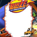 FREE Blaze and the Monster Machines Invitation Canva Templates 22 - Images of FREE Blaze and the Monster Machines Birthday Invitation Templates - Template no. 11