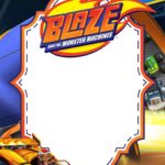 FREE Blaze and the Monster Machines Invitation Canva Templates 6 - Images of FREE Blaze and the Monster Machines Birthday Invitation Templates - Template no. 3