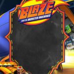 FREE Blaze and the Monster Machines Invitation Canva Templates 8 - Images of FREE Blaze and the Monster Machines Birthday Invitation Templates - Template no. 4