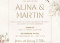 FREE Editable Boho Beach Wedding Invitation