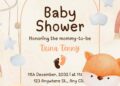 Brown Little Animal Baby Shower Invitation