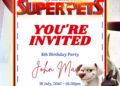 DC League of Super Pets Birthday Invitation