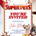 DC League of Super Pets Birthday Invitation