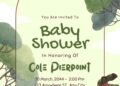 Dinosaur Baby Shower Invitations