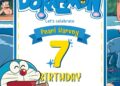 Doraemon Birthday Invitation