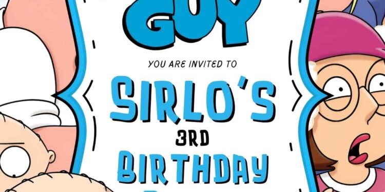 Family Guy Birthday Invitation