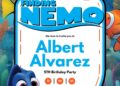 Finding Nemo Birthday Invitation