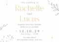 FREE Editable Hand Drawn Line Floral Wedding Invitation