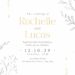 FREE Editable Hand Drawn Line Floral Wedding Invitation