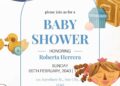 Handdrawn Toys Baby Shower Invitation