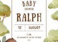 Jungle Baby Shower Invitation