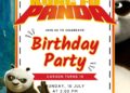 Kungfu Panda Birthday Invitation