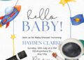 FREE Editable Little Astronaut Baby Shower Invitation