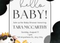 Free Editable Little Cow Baby Shower Wedding Invitation