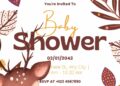 FREE Editable Little Deer Baby Shower Invitation