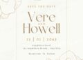 FREE Editable Modern Minimalism Wedding Invitation