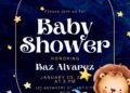 Moon and Stars Baby Shower Invitation