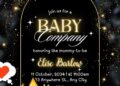 FREE Editable Moonlight and Stars Baby Shower Invitation