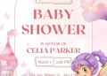 Pinky Fairy Baby Shower Invitation