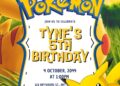 Pokemon Birthday Invitation