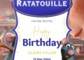 Ratatouille Birthday Invitation