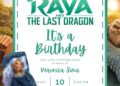 Raya the Last Dragon Invitation