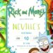 Rick Morty Birthday Invitation